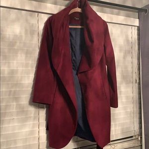 Burgundy Coat with Cape